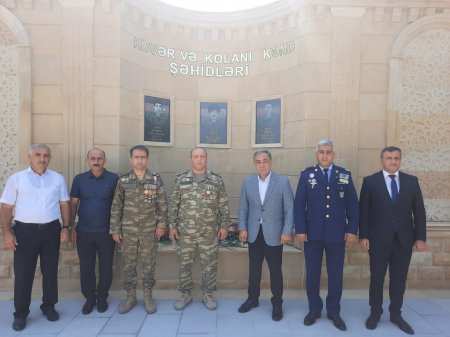 Yevlaxda şəhid ailələri ziyarət olundu. 