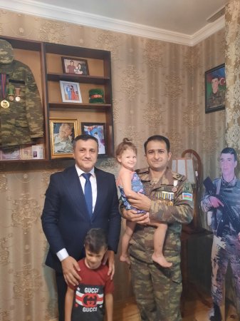 Yevlaxda Şəhid ailələri ziyarət olundu. 