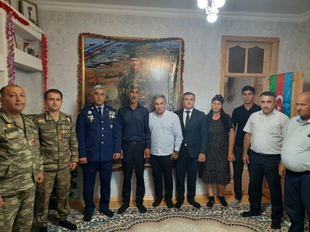 Yevlaxda şəhid ailələri ziyarət olundu. 