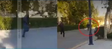 Yevlaxda 32 yaşlı kişinin güllələndiyi anın görüntüləri yayılıb.