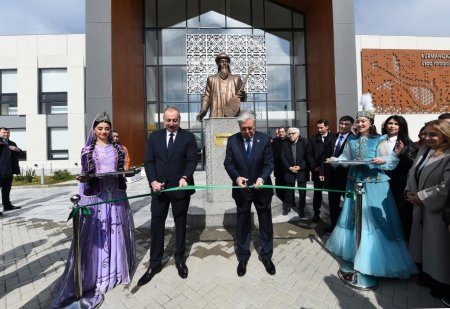 Azərbaycan və Qazaxıstan prezidentləri Füzulidə Kurmanqazı adına Uşaq Yaradıcılıq Mərkəzinin açılış mərasimində iştirak ediblər Azərbaycan və Qazaxıstan prezidentləri Füzulidə Kurmanqazı adına Uşaq Yaradıcılıq Mərkəzinin açılış mərasimində iştirak ediblər