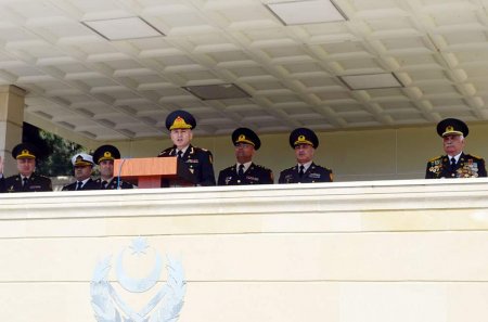 Cəmşid Naxçıvanski adına Hərbi Liseyin yaranmasının 53-cü ildönümünə həsr olunmuş təntənəli mərasim keçirilib.