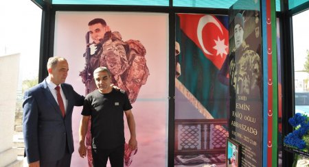 Şəhid Emin Abbaszadənin xatirəsi yad edilib - FOTOLAR Şəhid Emin Abbaszadənin xatirəsi yad edilib - FOTOLAR