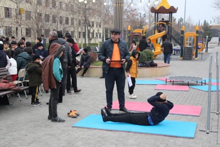 Yevlaxda “Sağlam həyat” layihəsi çərçivəsində idman yarışları keçirilib