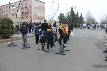 Yevlaxda “Sağlam həyat” layihəsi çərçivəsində idman yarışları keçirilib