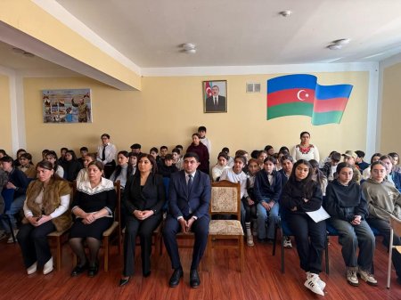 Yevlaxda Xocalı soyqırımının 33-cü ildönümünə həsr olunmuş tədbir keçirilib