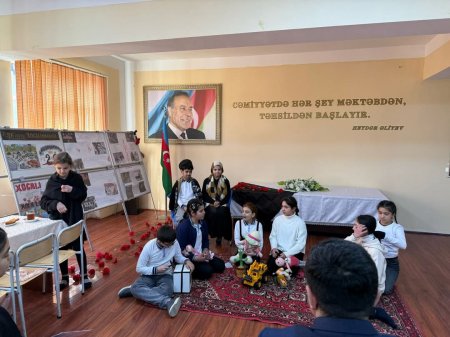 Yevlaxda Xocalı soyqırımının 33-cü ildönümünə həsr olunmuş tədbir keçirilib