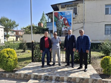 Yevlaxda şəhid ailələri ziyarət olunub