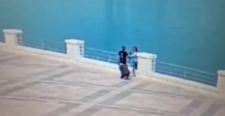 Bulvarda qıza qarşı iyrənc hərəkətlər edən həbs olundu-FOTOLAR
