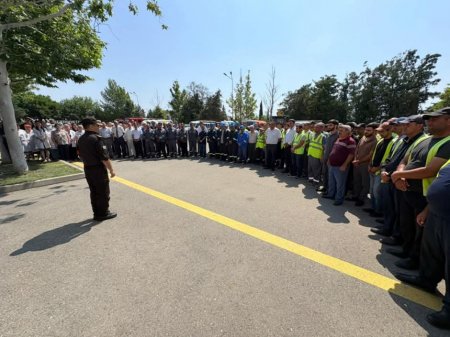 Yevlaxda FHN-in Aran Regional Mərkəzi mülki müdafiə məşqi keçirib