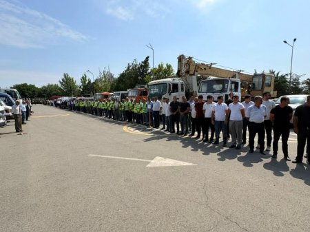 Yevlaxda FHN-in Aran Regional Mərkəzi mülki müdafiə məşqi keçirib