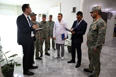 Ombudsman Aparatının nümayəndələri hərbi hissədə olublar Ombudsman Aparatının nümayəndələri hərbi hissədə olublar
